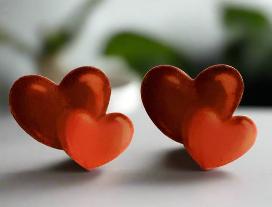 Red Heart Earrings-008