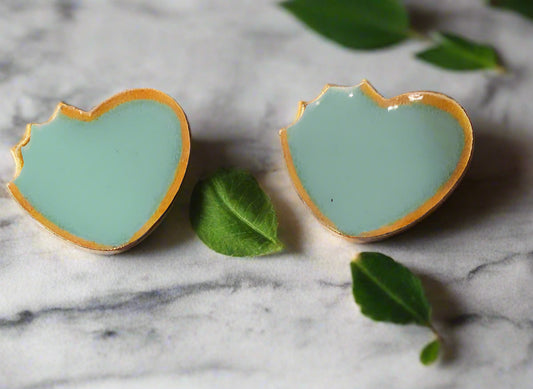 Teal Iced Cookie Earrings-009
