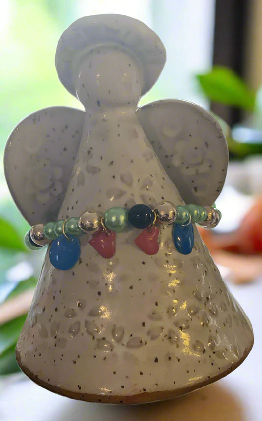 Colorful Accent Bracelet with Charms-031