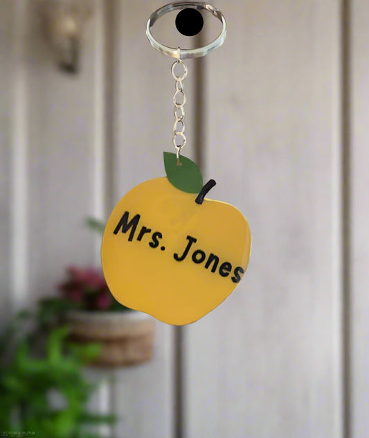 Personalized Apple Keychain-085