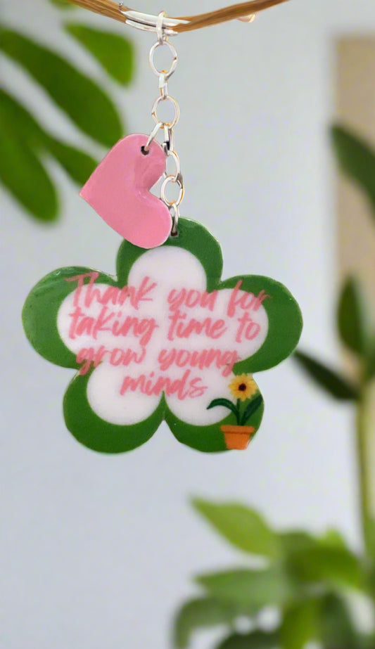 Thank You- Grow Young Minds Keychain-086